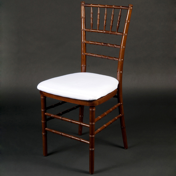 Fruitwood Chiavari Chair w/ Ivory Pad