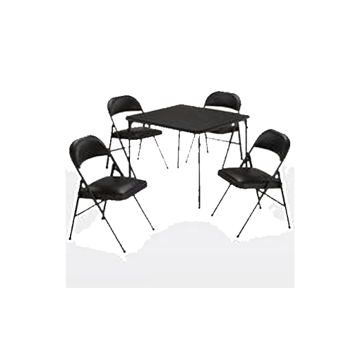 Black Card Table w/chairs