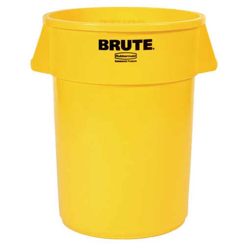 Yellow Trash Can w/Liner